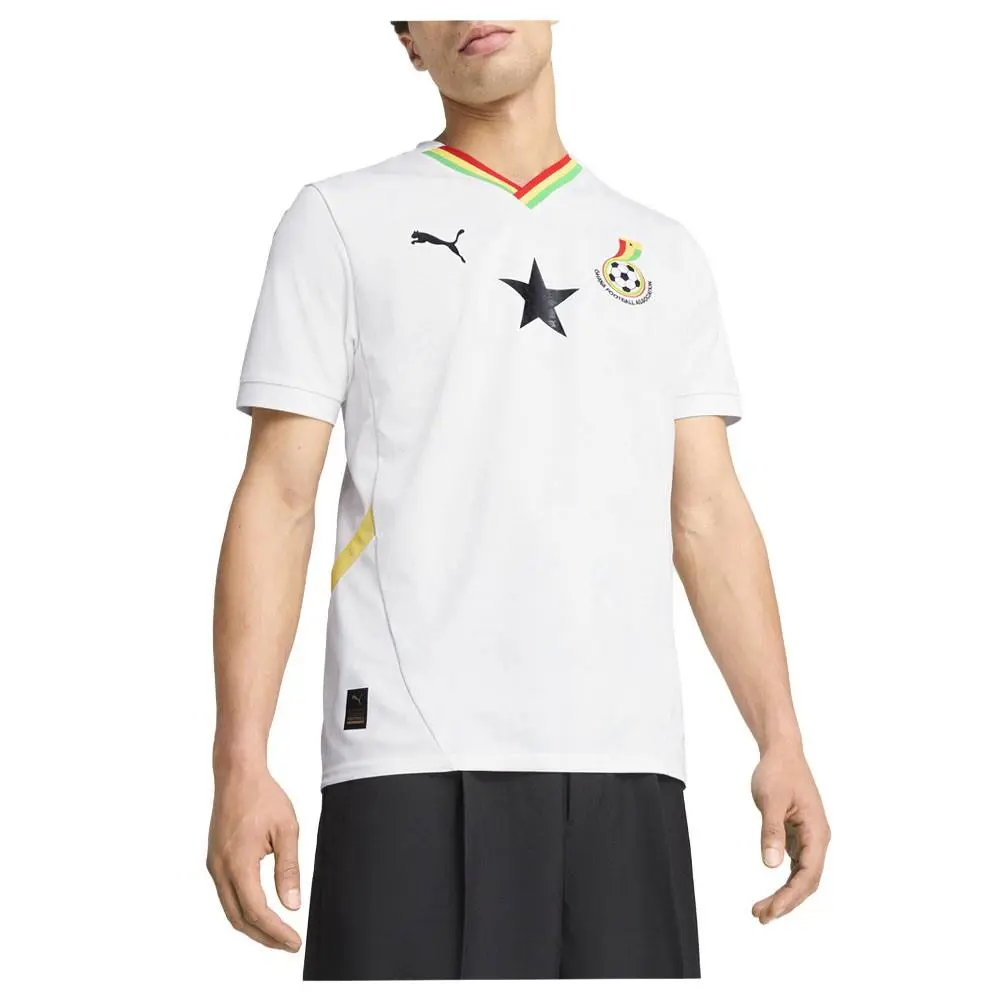 Puma clothing - PUMA Ghana Football Association Home Replica Soccer Jersey - 77719201 - White 5