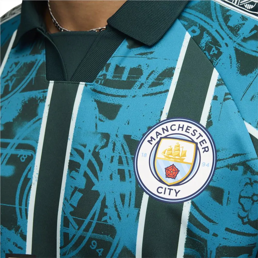 Puma clothing - PUMA Manchester City King Retro Crew Neck Short Sleeve Soccer Jer - 78587816 - Blue 10