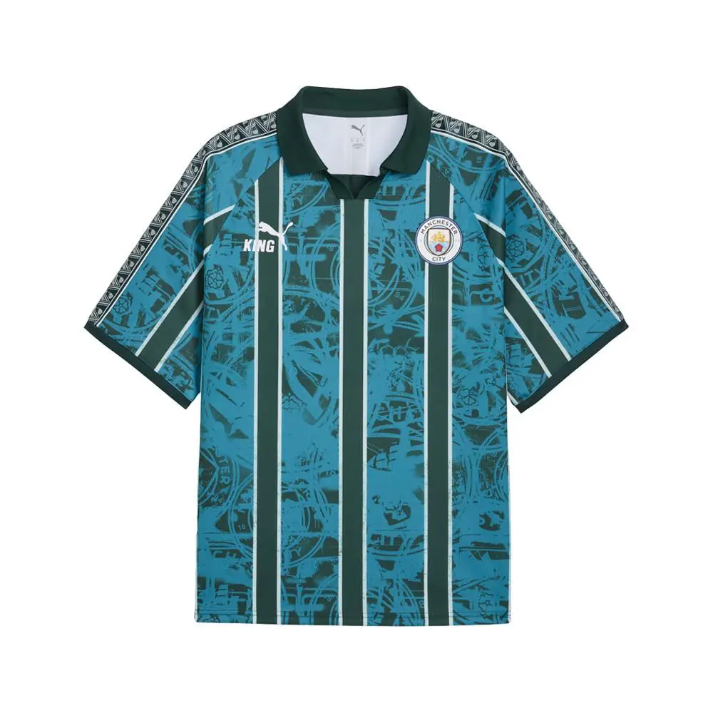 Puma clothing - PUMA Manchester City King Retro Crew Neck Short Sleeve Soccer Jer - 78587816 - Blue 6