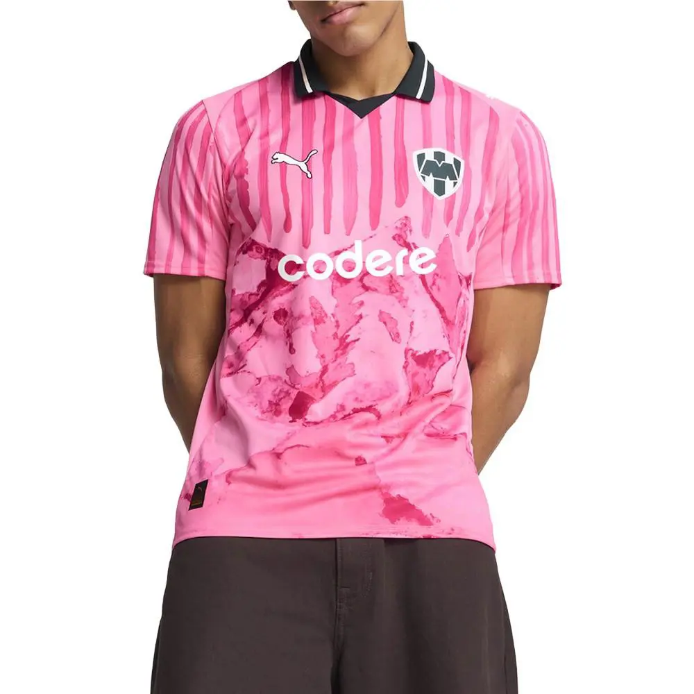 Puma clothing - PUMA Kidsuper X Mty Collared Short Sleeve Soccer Jersey - 78107213 - Pink 10