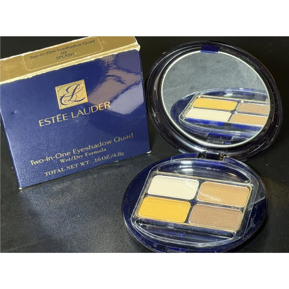 Estee Lauder Two-in-one Eyeshadow Quad Wet/dry Formula 02 Splash 0.14oz/4.3g