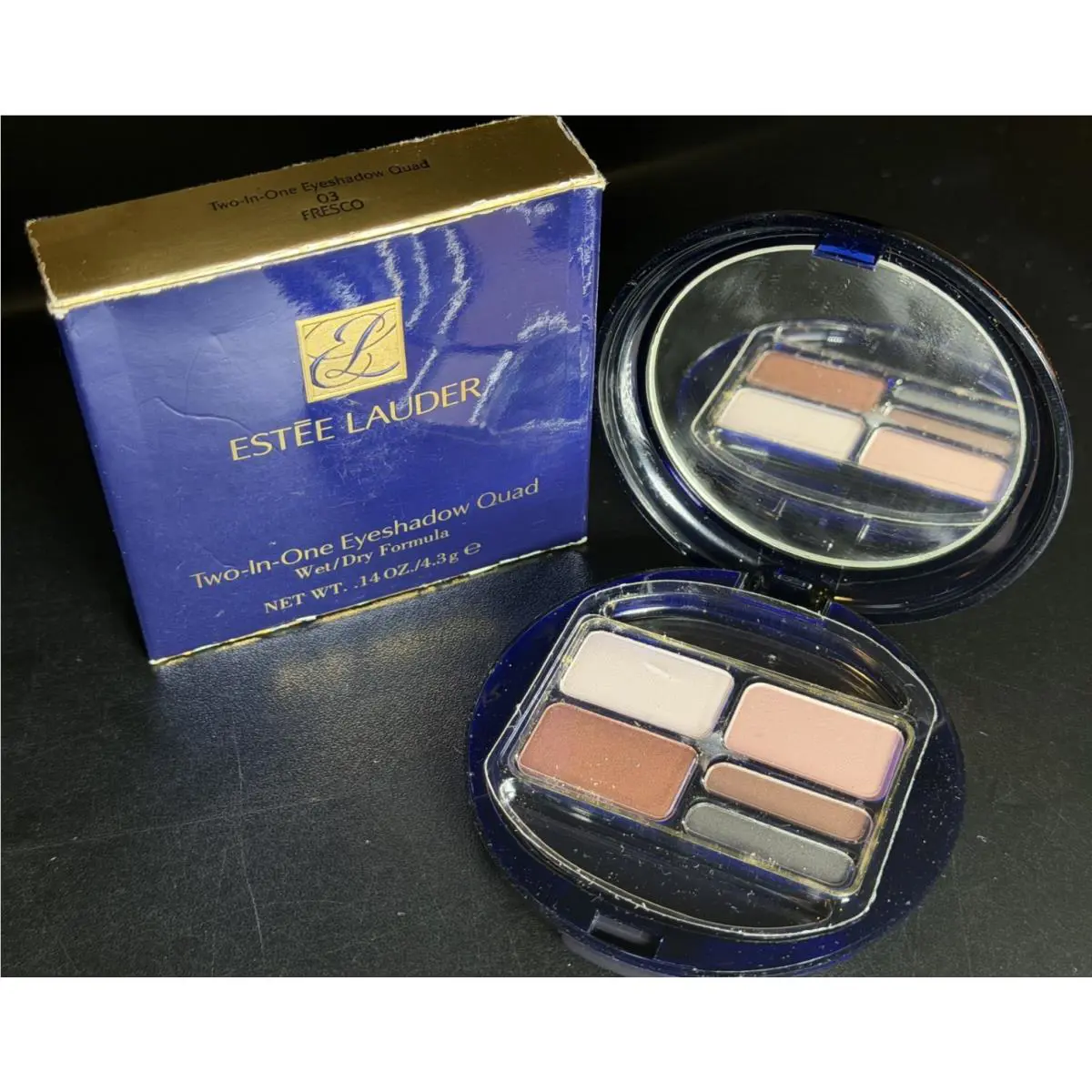Estee Lauder Two-in-one Eyeshadow Quad Wet/dry Formula 03 Fresco 0.14oz/4.3g