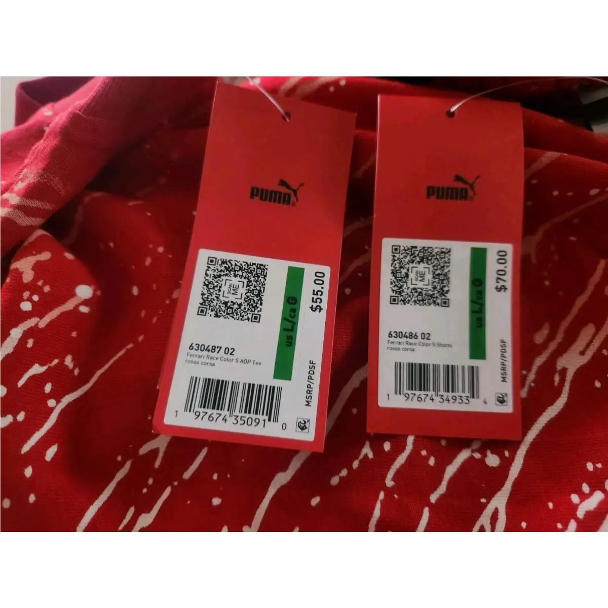 Puma clothing - Puma x Ferrari - Ferrari - 630487-02 - Red 22