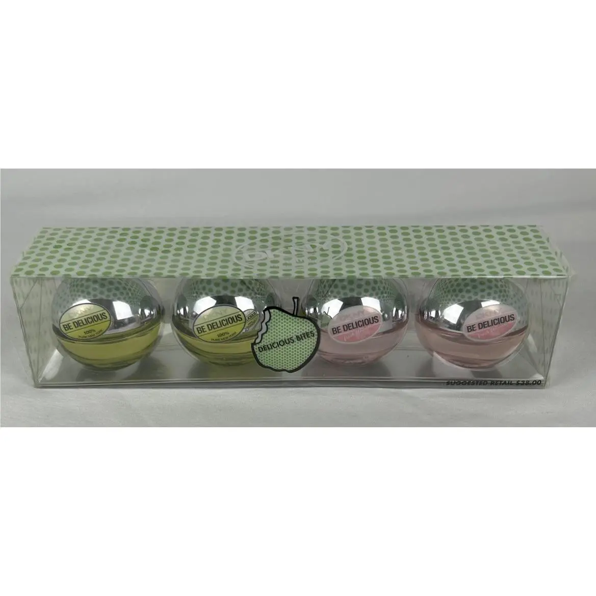 4 PC Dkny Be Delicious Bites Fresh Blossom Mini Eau De Parfum 0.24 Oz Boxed Set