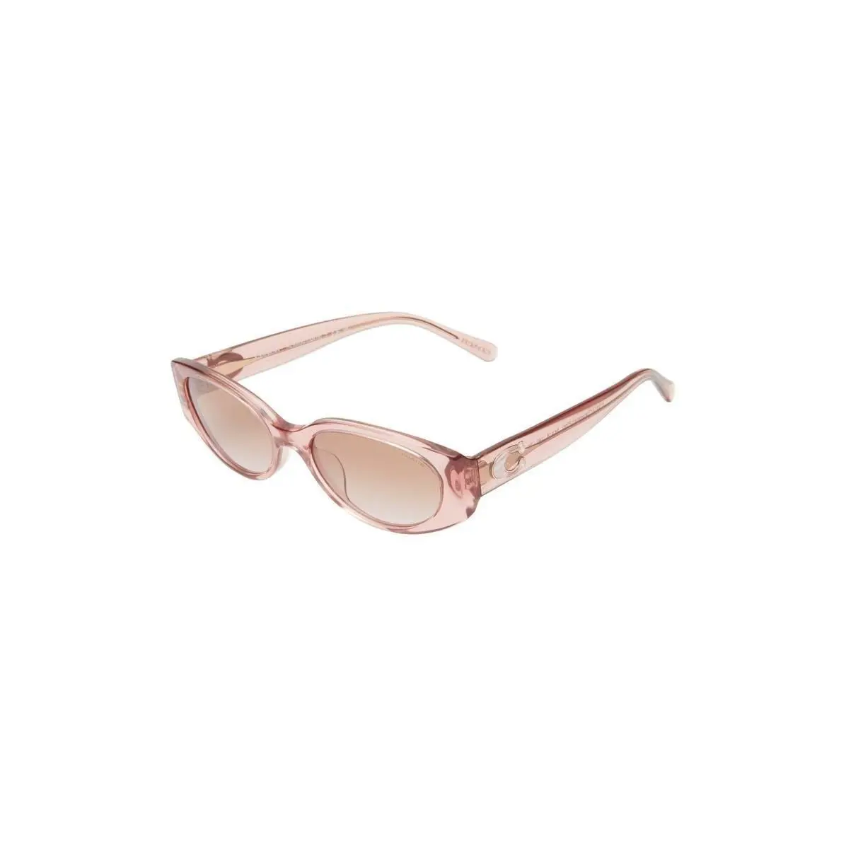 Coach Women 54mm Gradient Oval Sunglasses Transparent Pink