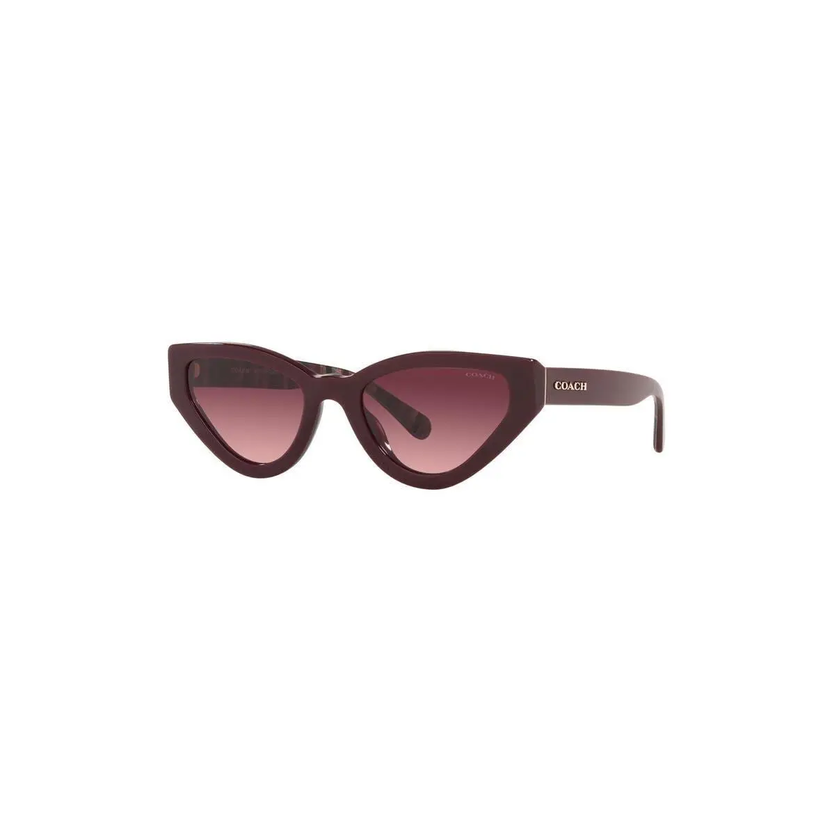 Coach Women 52mm Cat Eye Sunglasses Oxblood / Burgundy Gradient