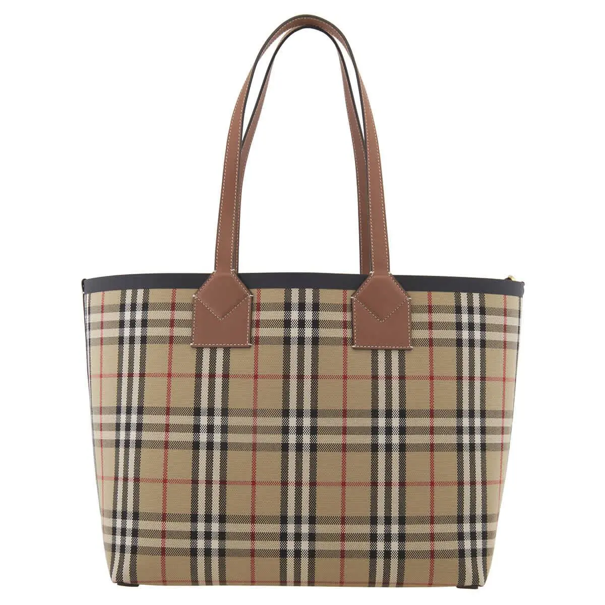 Burberry Ladies Medium London Check-pattern Tote Bag 8066223