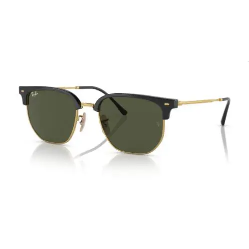 Ray-ban RB4116 Clubmaster 601/31 Black Unisex Sunglasses 53/20/145 - Frame: Black, Lens: Green