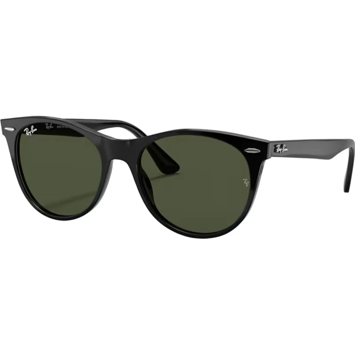 Ray-ban Adult Wayfarer II Classic Polished Black/G-15 Green 55mm Sunglasses