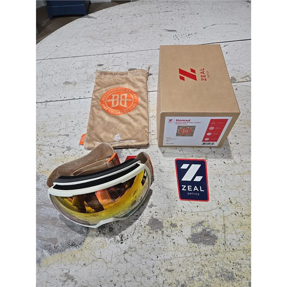 Breck and Tan Snowboard Goggles by Zeal Optics