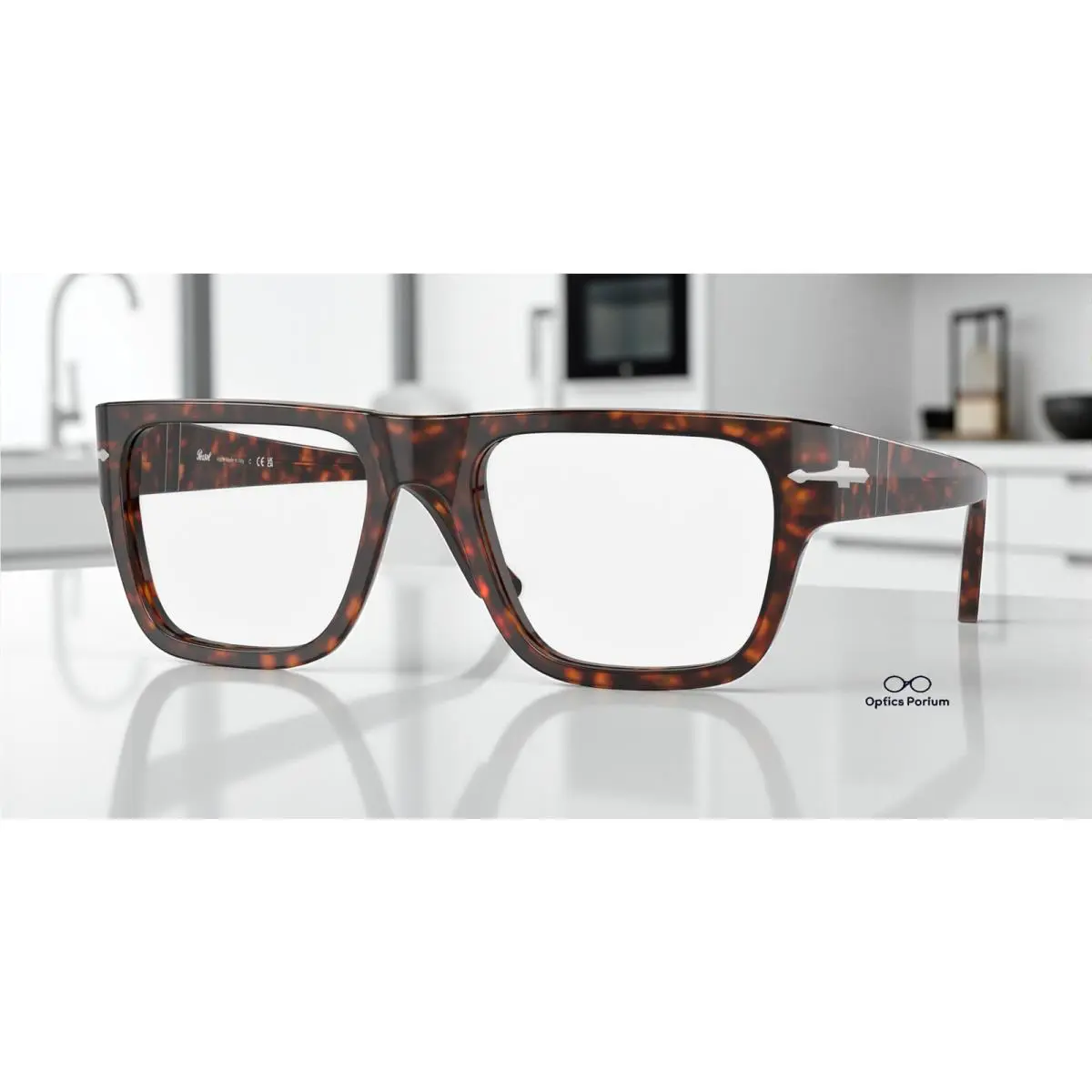 Persol PO3348V 24 Havana Clear 53 mm Unisex Eyeglasses