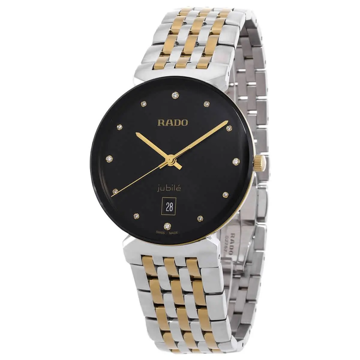 Florence Classic Quartz Diamond Black Dial Unisex Watch R48912743 by Rado
