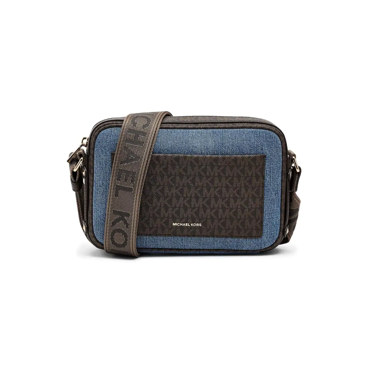 Woman`s Handbags Michael Michael Kors Maeve Large East West Pocket Crossbody - New Horizon, Exterior: Multicolor