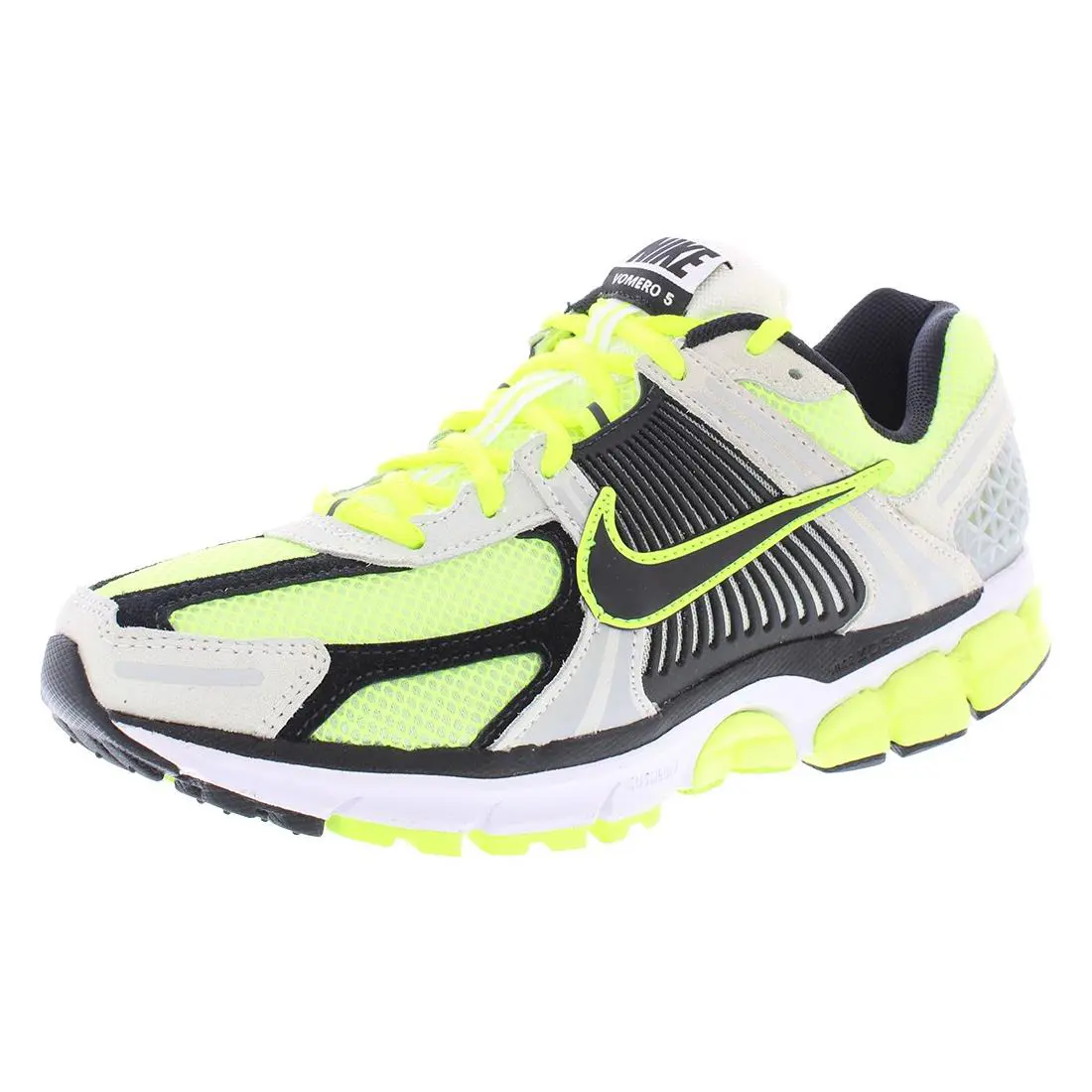 Nike Zoom Vomero 5 Unisex Shoes - Volt/Black/White/Metallic Platinum, Main: Green