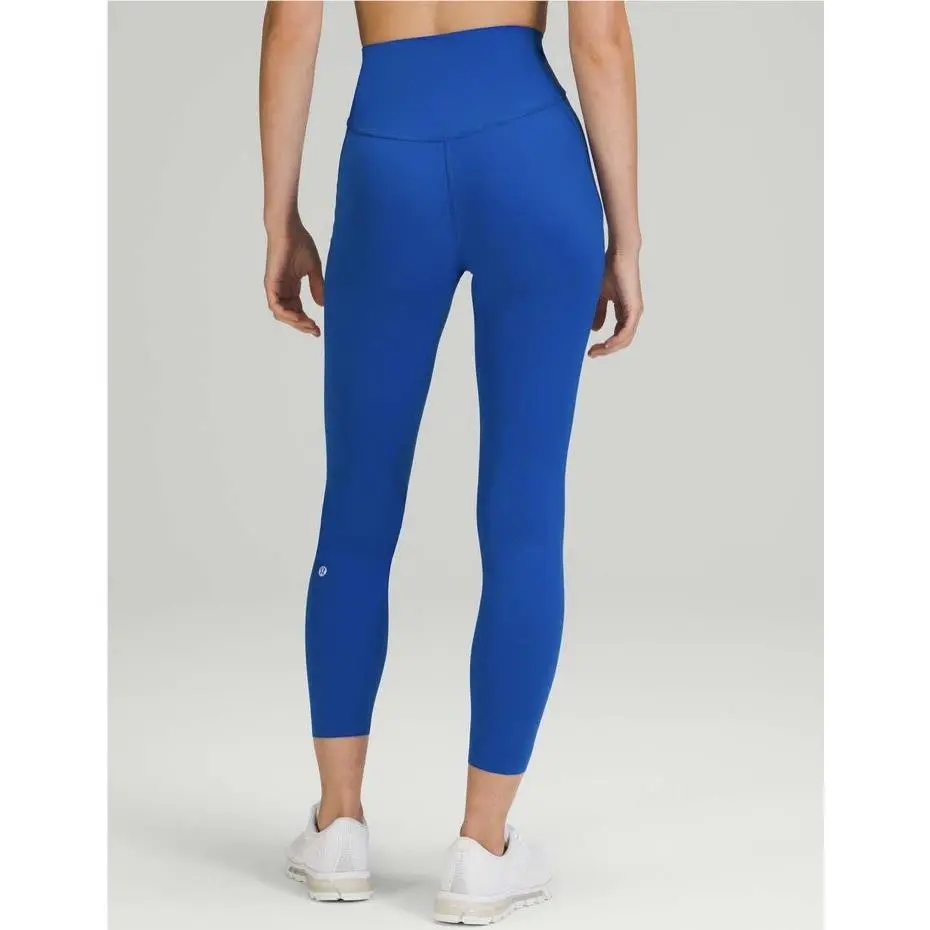 Women’s Lululemon Sz 18 Base Pace HR Tight 25” Solid Symphany Blue