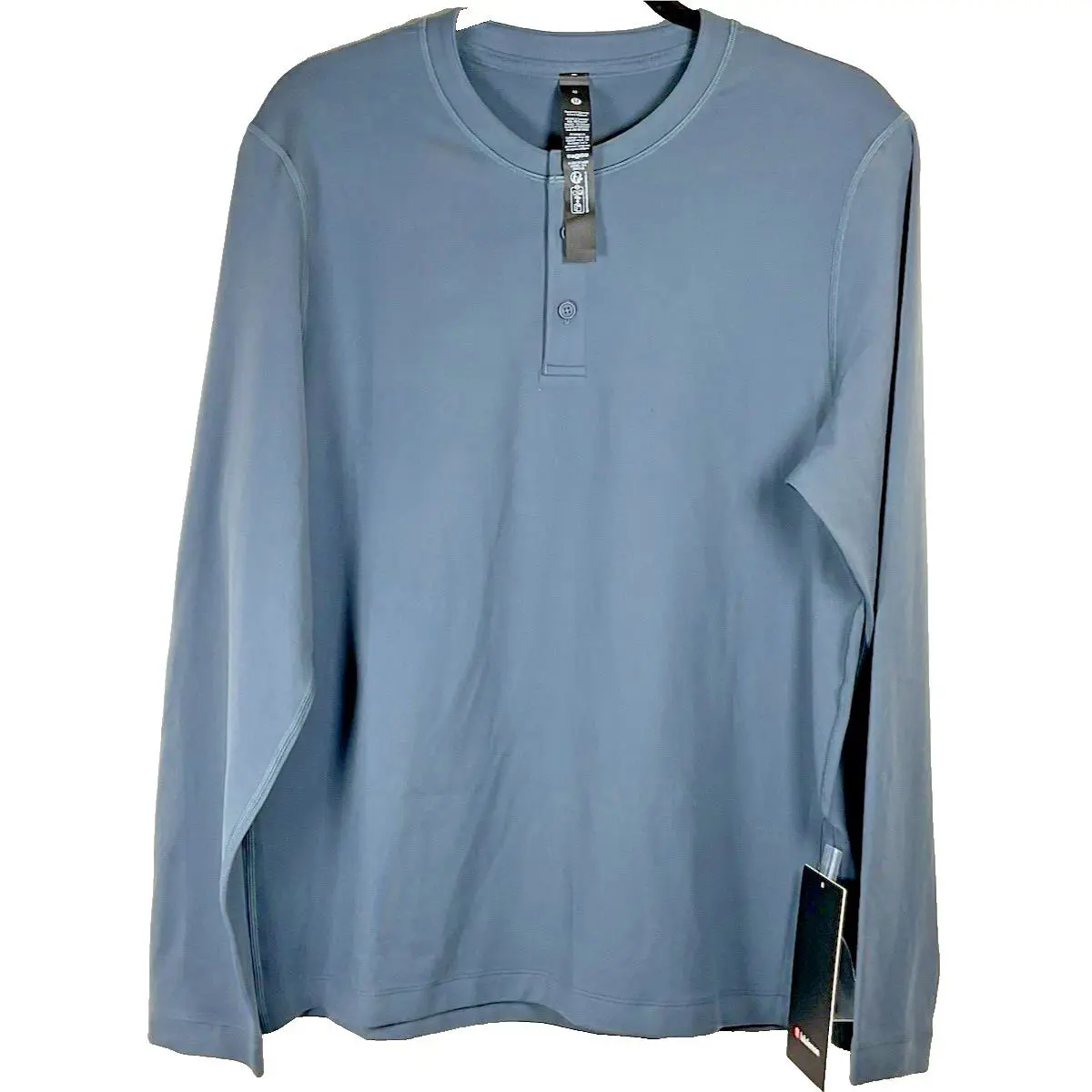 Lululemon Soft Jersey Long Sleeve Henley Shirt Mens Size M Medium