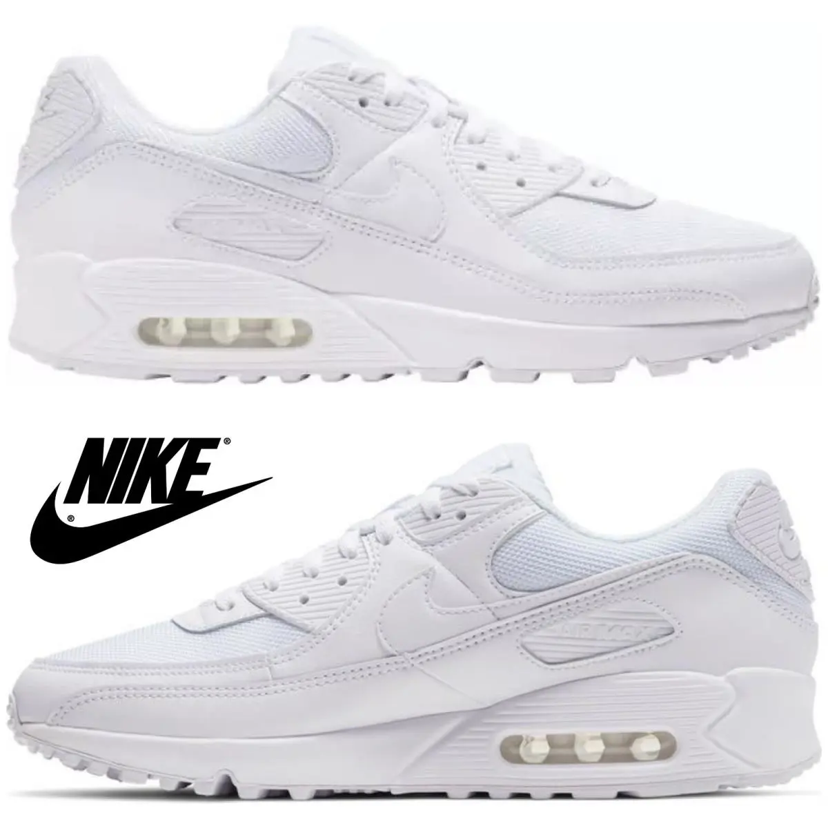 Nike shoes - Nike Air Max 90 - Air Max - White, Maufacturer: White/white 25