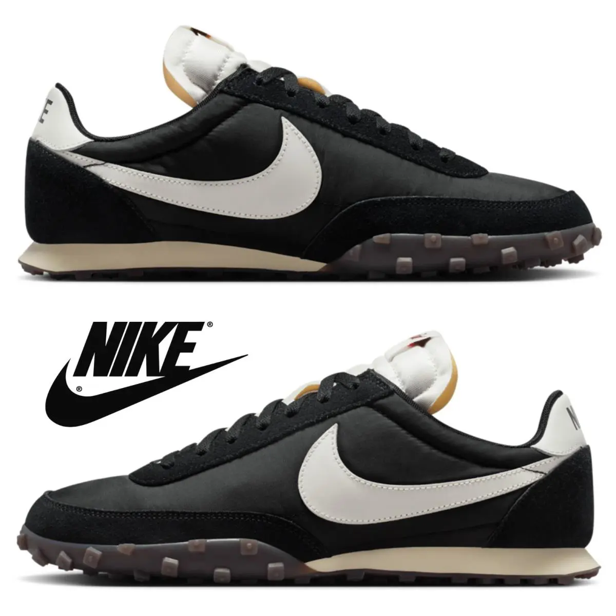 Nike shoes - Nike Waffle Racer - Waffle Racer - Black, Maufacturer: Black/Sail/Coconut Milk 17