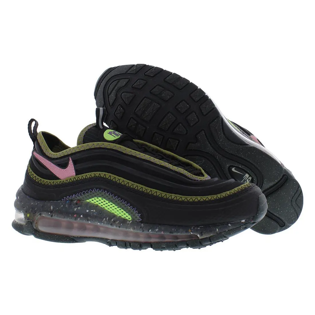 Nike Air Max Terrascape 97 Mens Shoes - Black/Elemental Pink/Key Lime, Main: Black