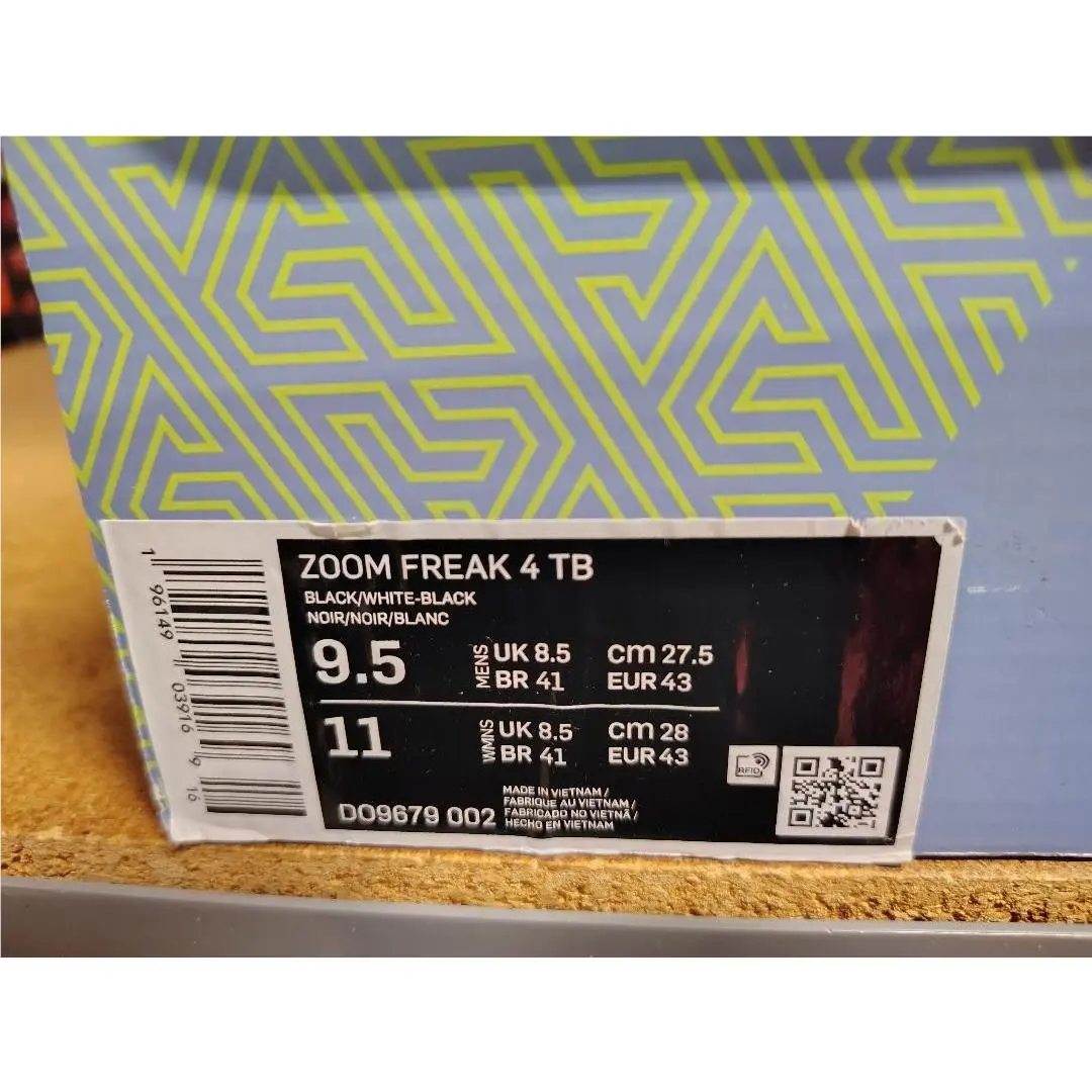 Nike shoes - Nike Zoom Freak 4 - Zoom Freak - DJ6149 001 - Black White LT Smoke Grey 4