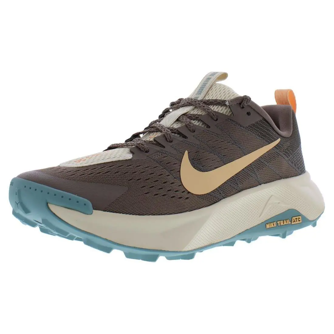 Nike Reactx Wildhorse 10 Womens Shoes - Mink Brown/Orange Chalk, Main: Brown