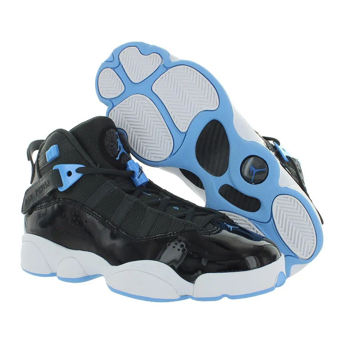 Nike Jordan 6 Rings GS Boys Shoes - Anthracite/University Blue, Main: Black