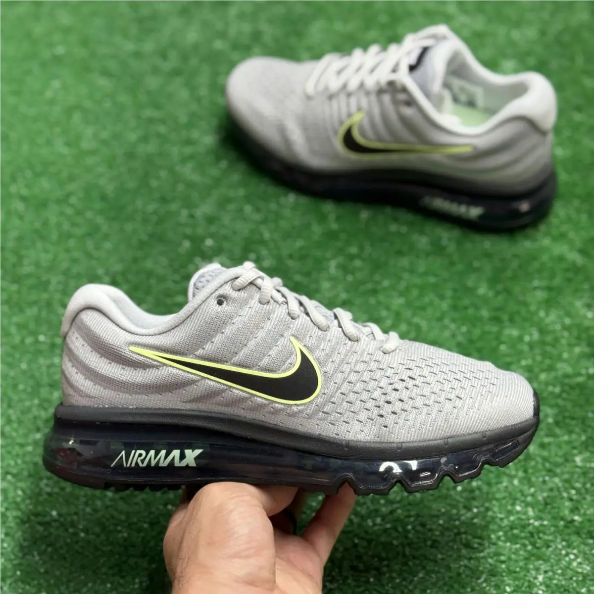 Nike shoes - Air Max 2017 Wolf Grey Black Volt - 849559-012 - Gray 3