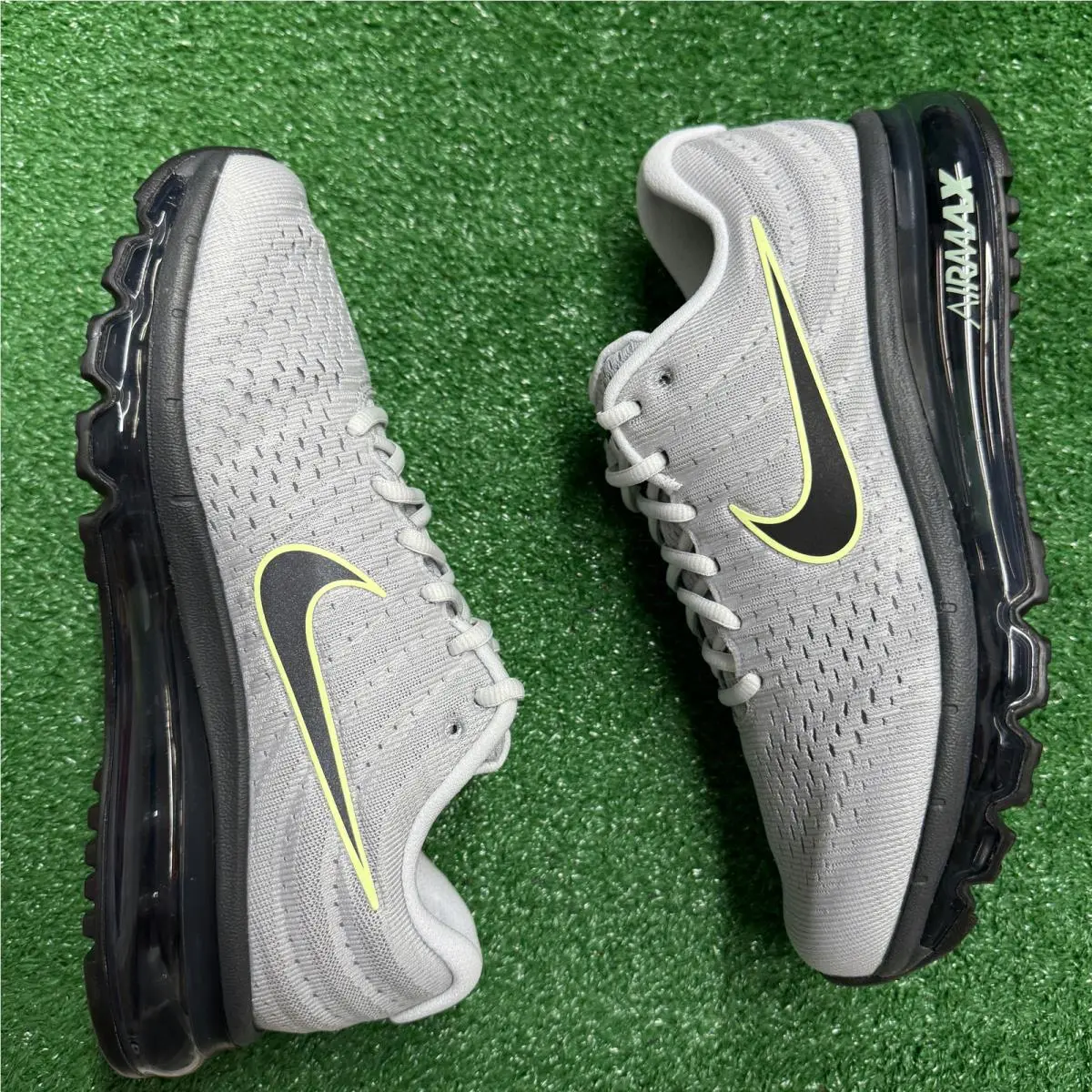 Nike shoes - Air Max 2017 Wolf Grey Black Volt - 849559-012 - Gray 5