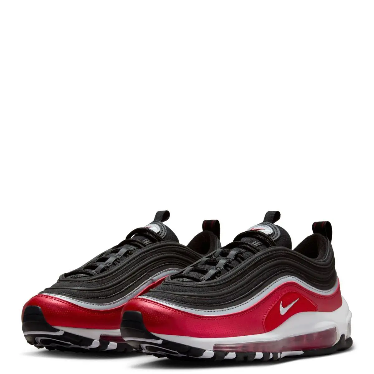 Nike Air Max 97 SE FB3245-001 Sneakers Kids 7 Black Red Lifestyle Shoes HTAT476 - Black