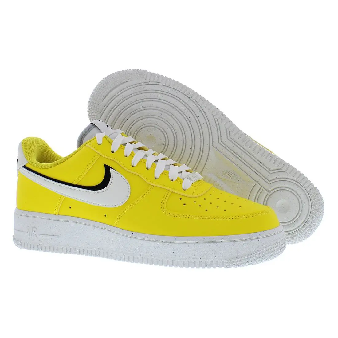 Nike Air Force 1 `07 LV8 Leather Unisex Shoes - Tour Yellow/Sail/Black, Main: Yellow