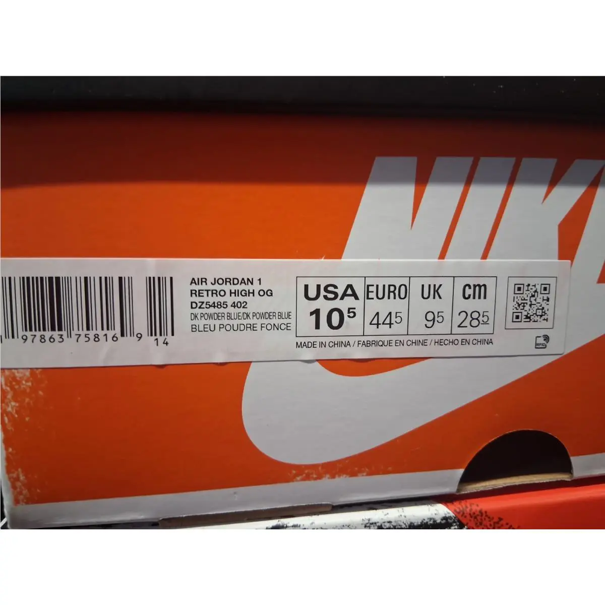 Nike shoes - Air Jordan 1 - Air - DZ5485-402 - DK powder blue 8
