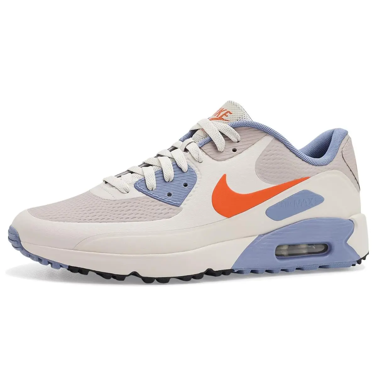 Man`s Sneakers Athletic Shoes  Air Max 90 G Moon Particle/Safety Orange/Light Bone by Nike