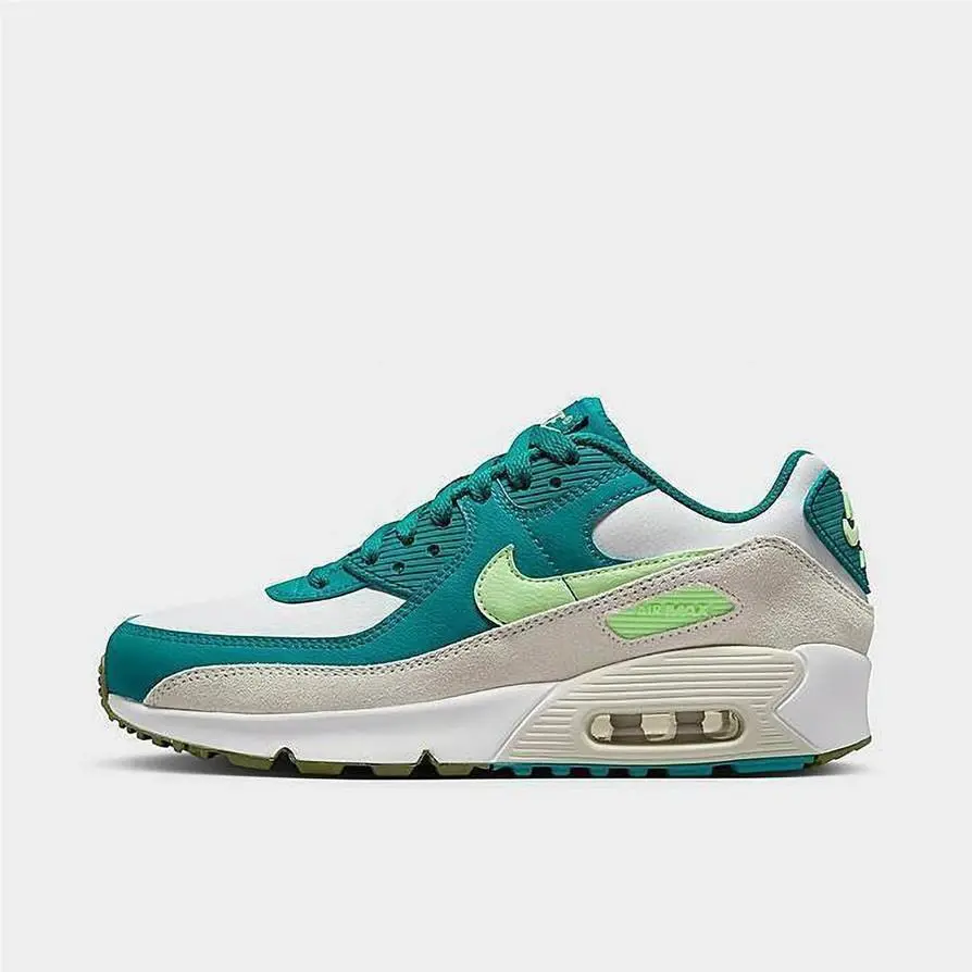 Nike shoes - Nike Air Max 90 GS - White/Bright Spruce/Phantom/Barely Volt 3