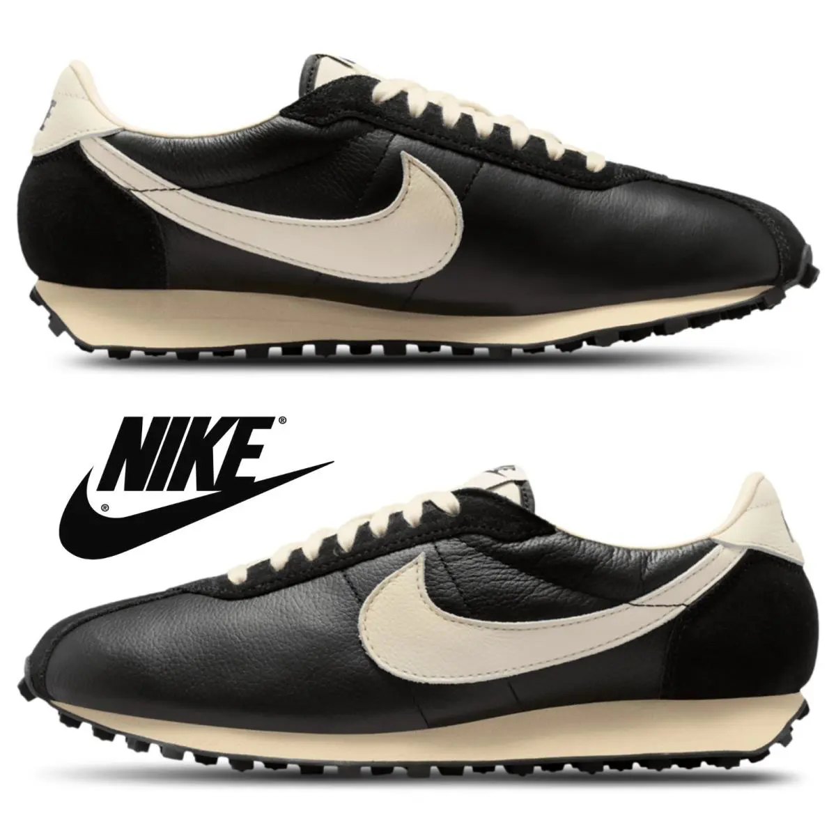 Nike LD-1000 Premium Men`s Shoes Sneakers Athletic Running Sport Comfort Walking - Black, Maufacturer: Mosswood Brown/Sail/Dk Hazel