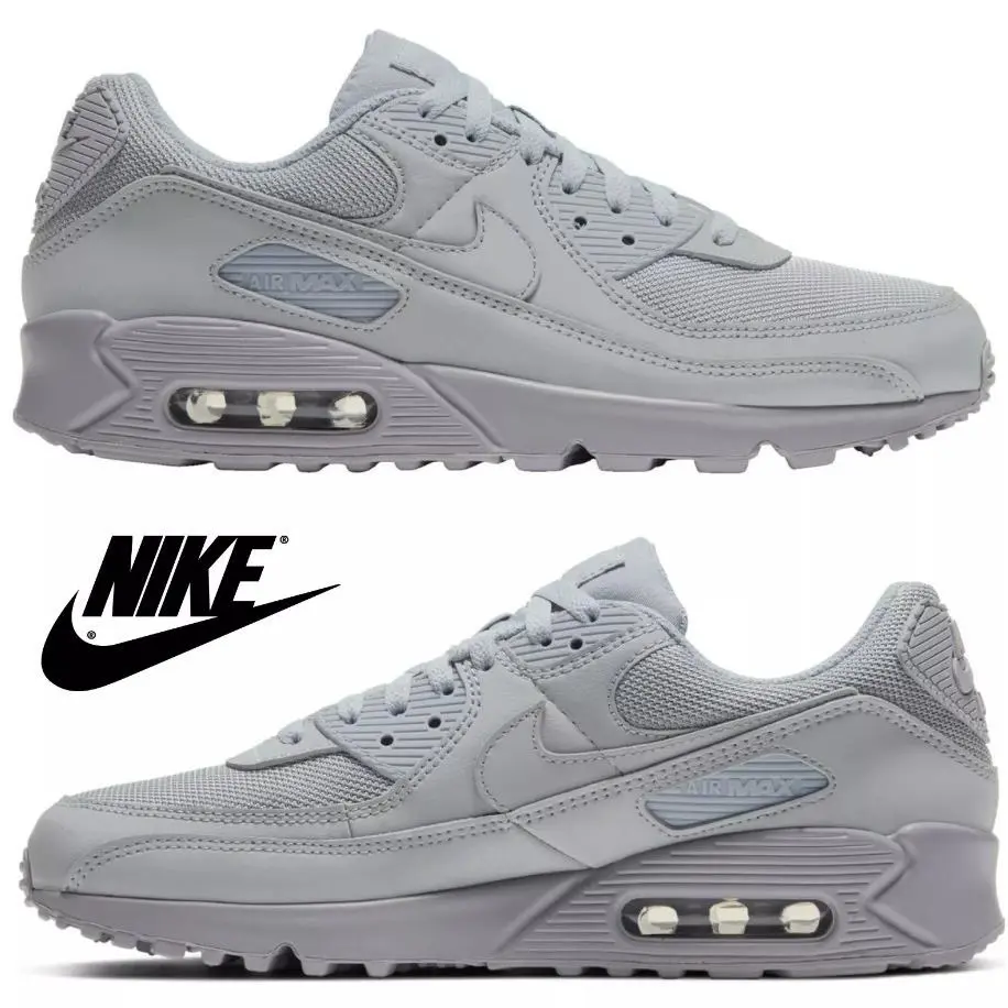 Nike shoes - Nike Air Max 90 - Air Max - Gray, Maufacturer: Grey/Grey/Black 17