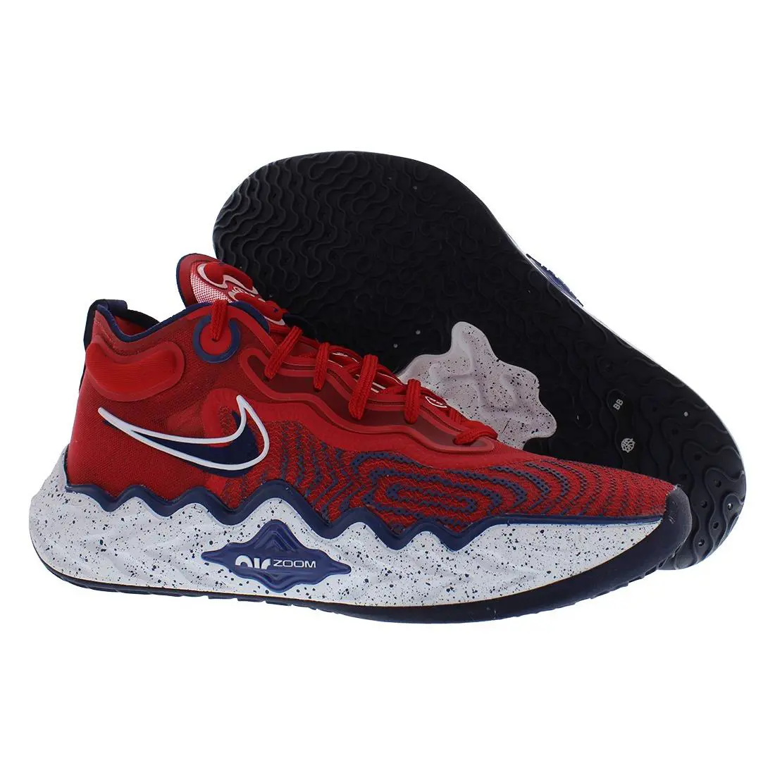 Nike Air Zoom G.t. Run Unisex Shoes - Sport Red/White/Blue Void, Main: Red