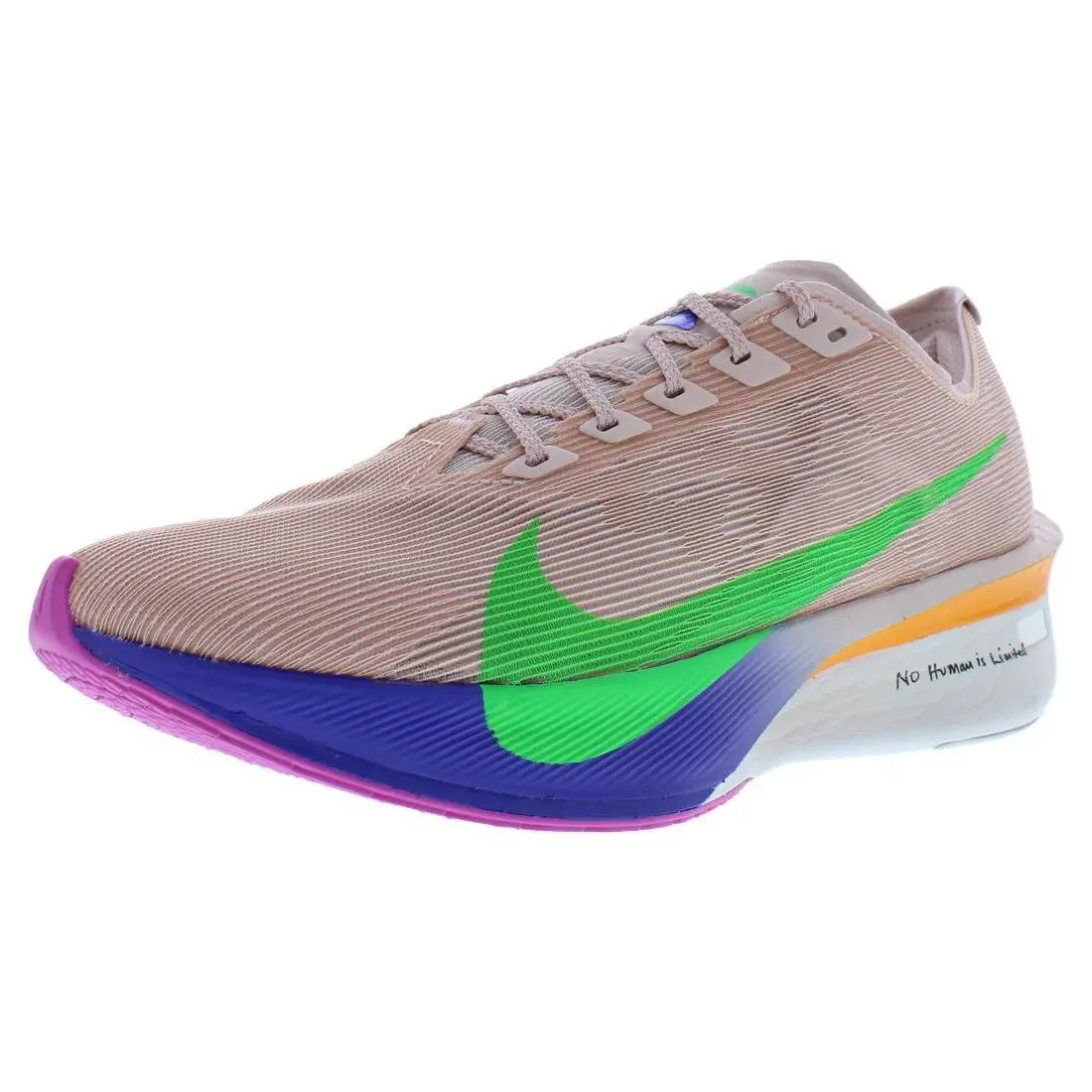 Nike Zoomx Vaporfly Next% 4 EK Womens Shoes - Silt Red/Green Shock/Fire Pink, Main: Multi-Colored
