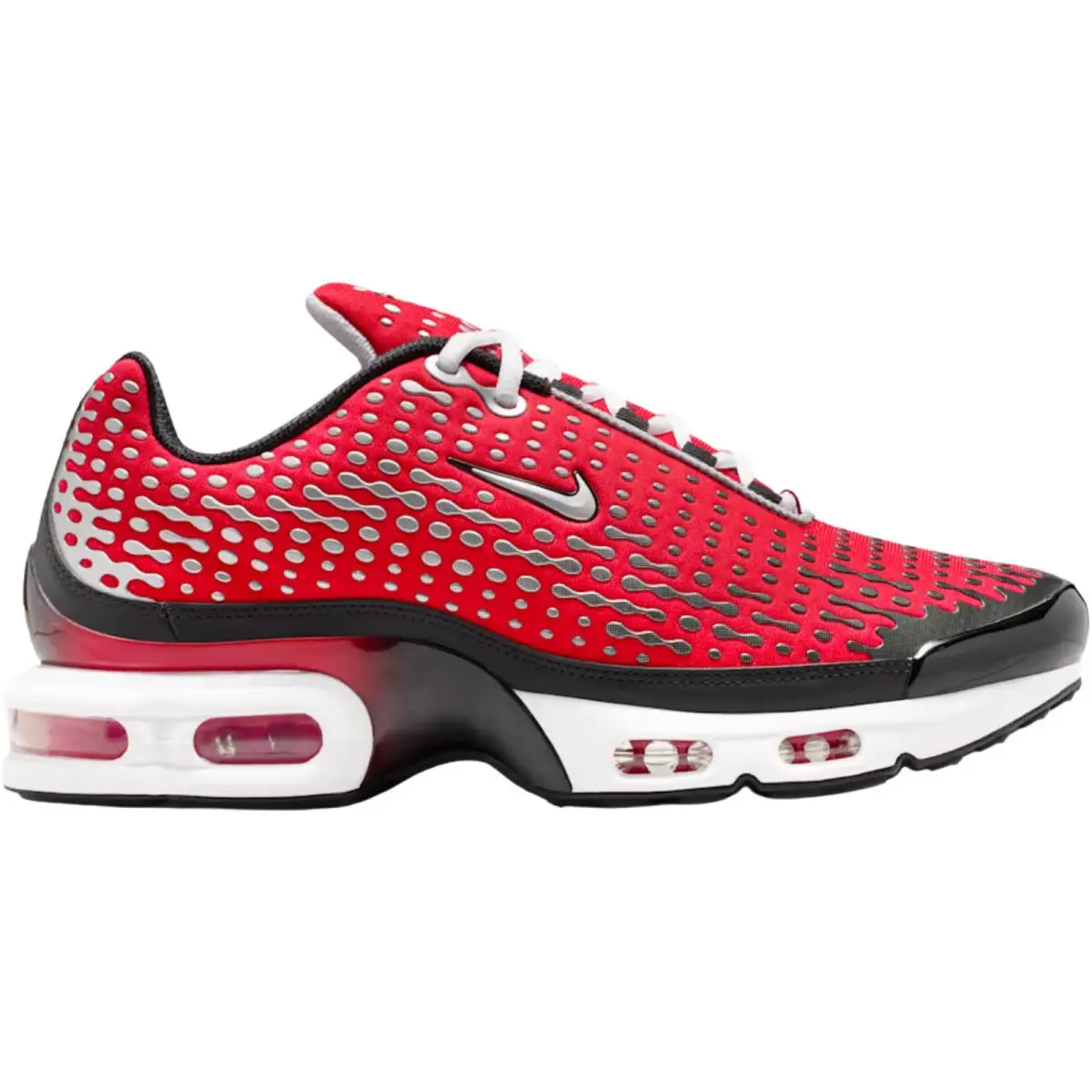 Air Max Plus Vii Men Sneaker Shoe Size 7-14 Colors Athletic University Red/Black/White/Metallic Silver by Nike