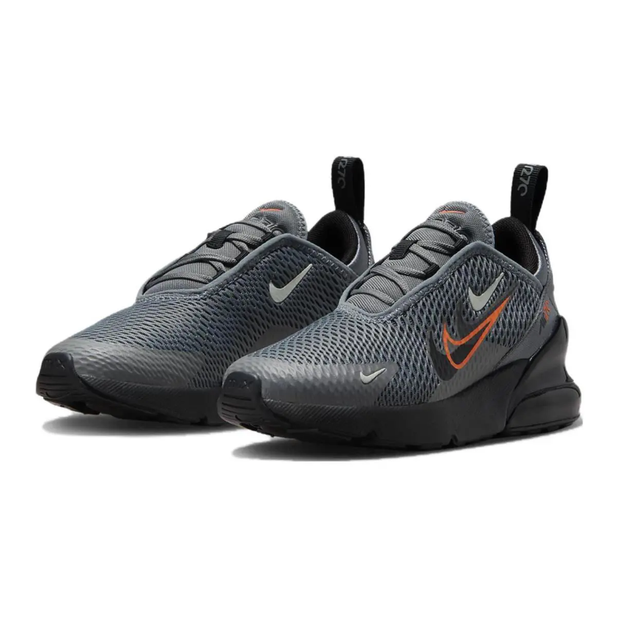 Nike Air Max 270 FN7787-001 Sneakers Kids US 2 Gray Black Lifestyle Shoes HTAT41 - Gray