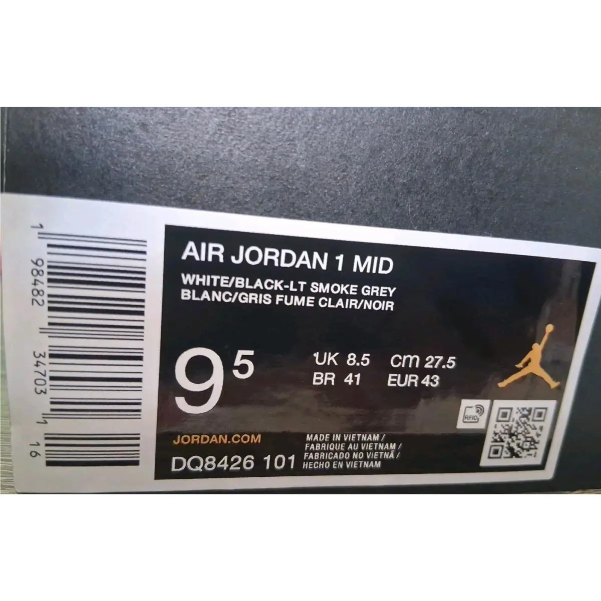 Nike shoes - Air Jordan 1 - Air - DQ8426-101 - White/Black- Light Smoke Grey 17