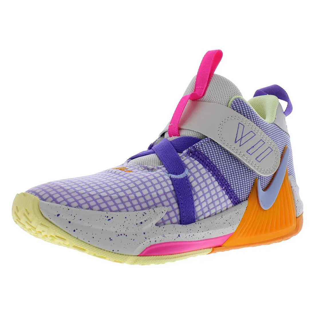 Nike Lebron Witness Vii PS Girls Shoes - Light Orewood Brown/Cobalt Bliss, Main: Multi-Colored