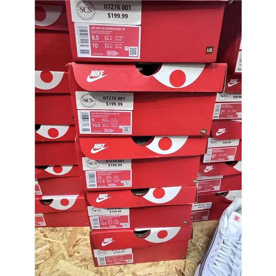 Nike shoes - Nike Air Max 95 Morehouse Black Dark Team Red II7276-001 10