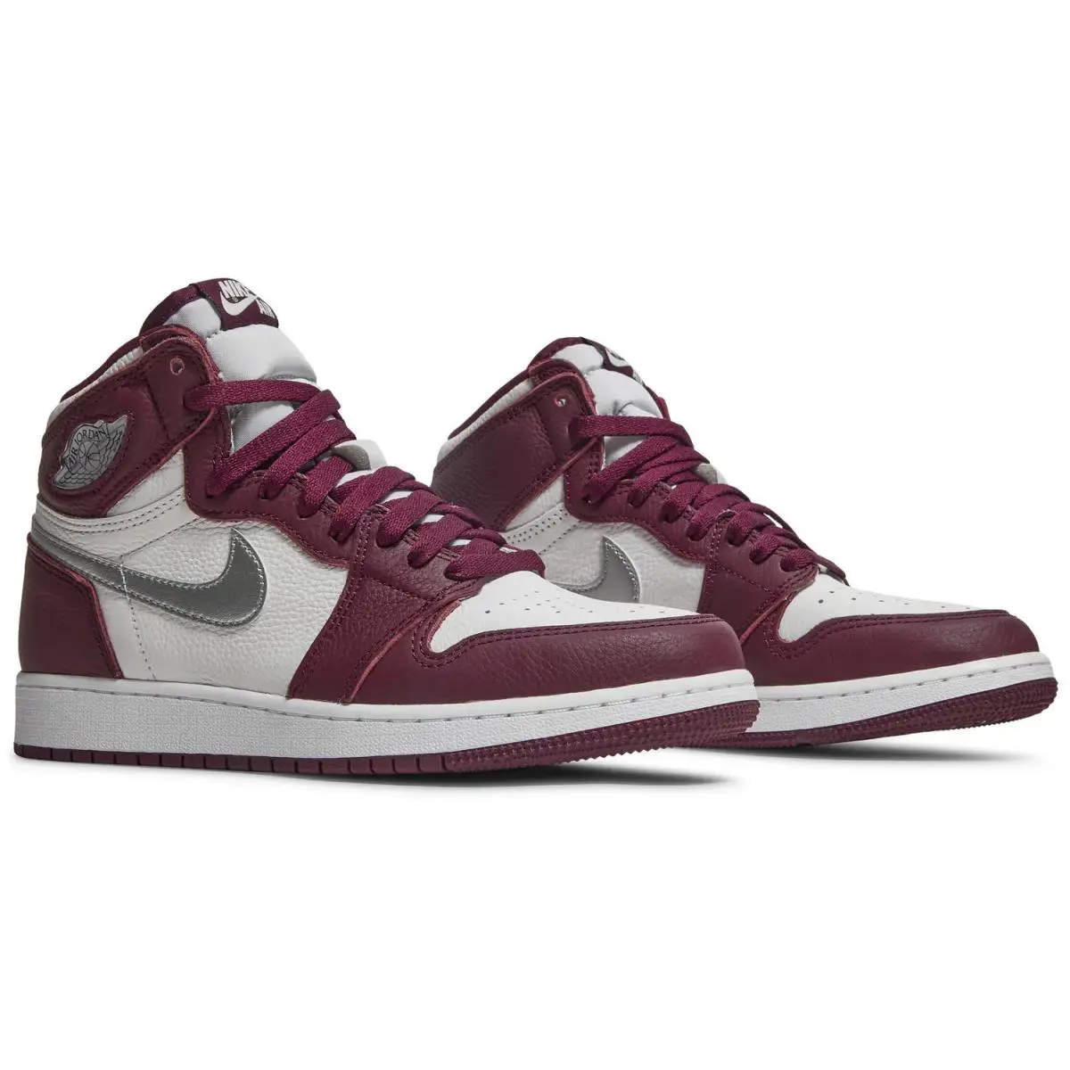 Nike shoes - Jordan 1 - 575441 611 - Bordeaux/White/Metallic Silver 1