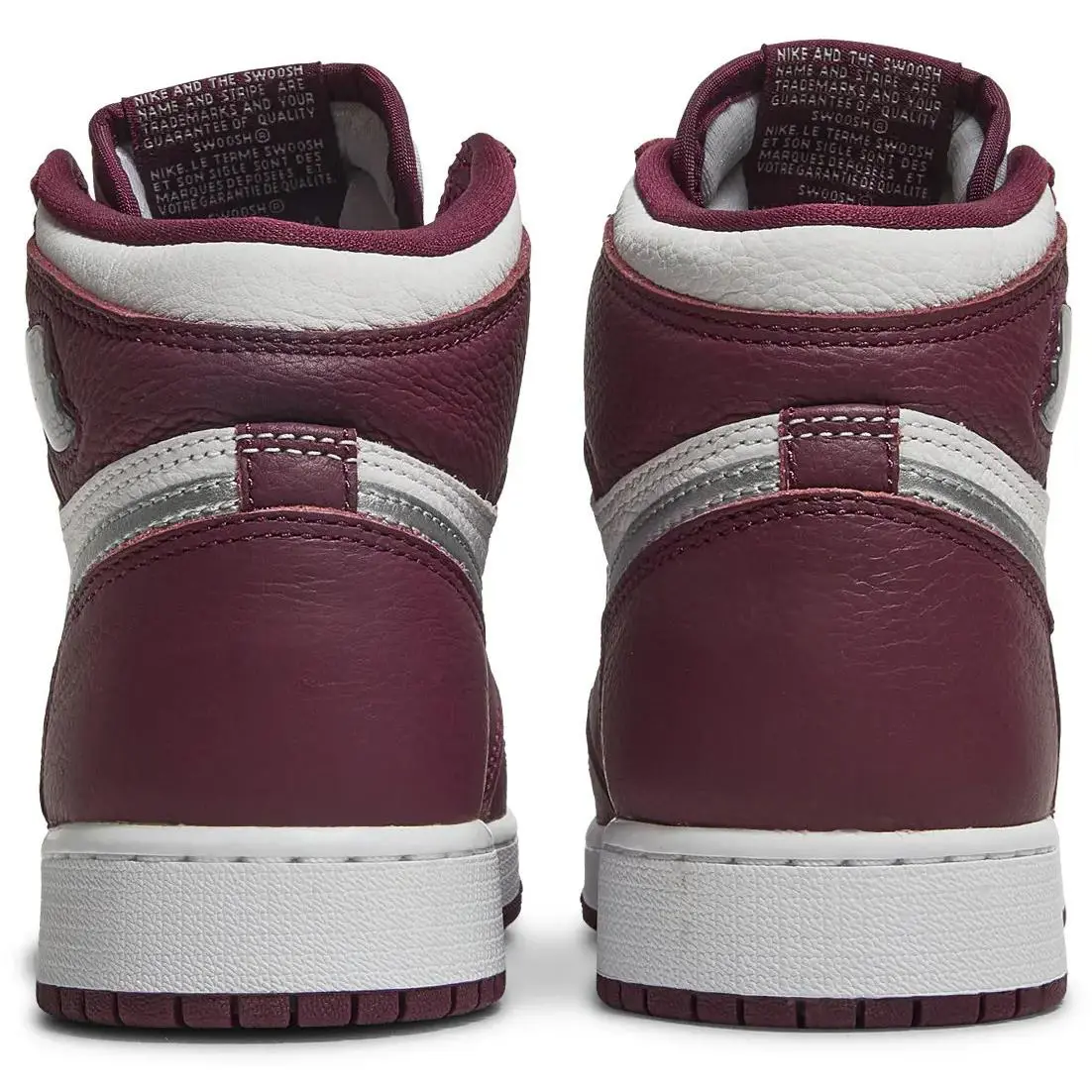 Nike shoes - Jordan 1 - 575441 611 - Bordeaux/White/Metallic Silver 2