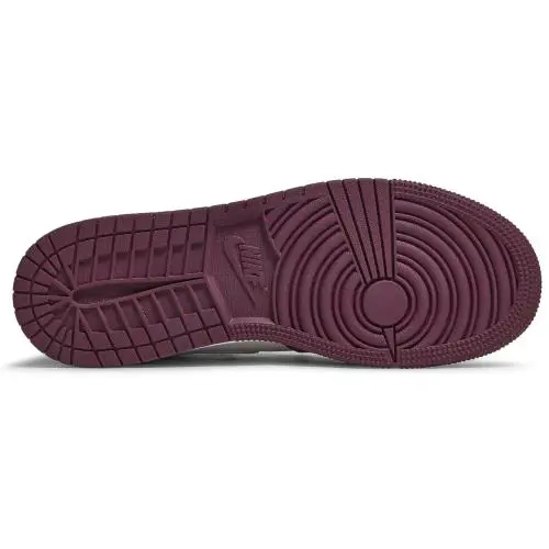 Nike shoes - Jordan 1 - 575441 611 - Bordeaux/White/Metallic Silver 3