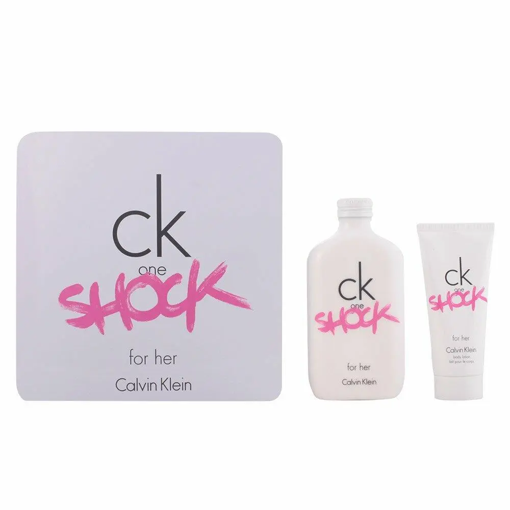 CK One Shock BY Calvin Klein 2 Piece Gift Set Edt Spray Women 3.4 OZ