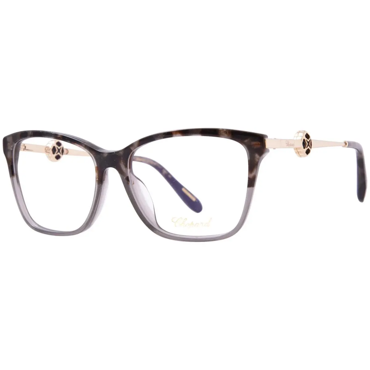 VCH318S 0XAD Eyeglasses Women`s Grey/havana Glitter Full Rim 54mm by Chopard