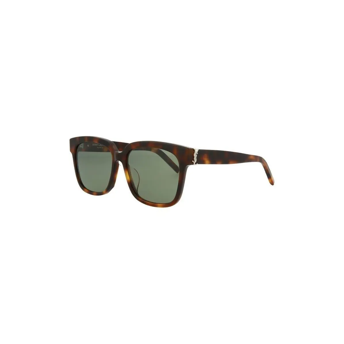 Saint Laurent Women 55mm Square Sunglasses Havana Havana Green