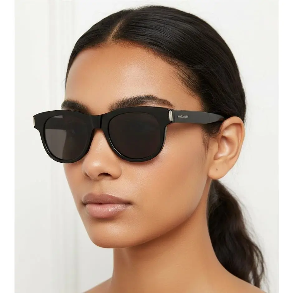 Saint Laurent Round-frame Recycled Acetate Sunglasses Women Fashion