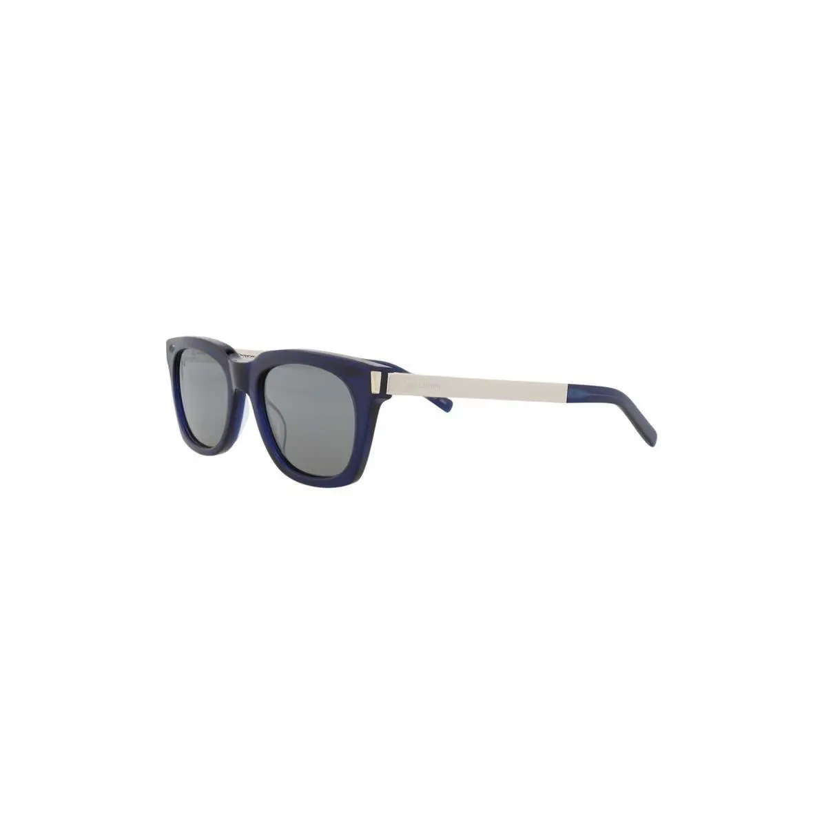 Saint Laurent Women 53mm Square Sunglasses Blue Silver